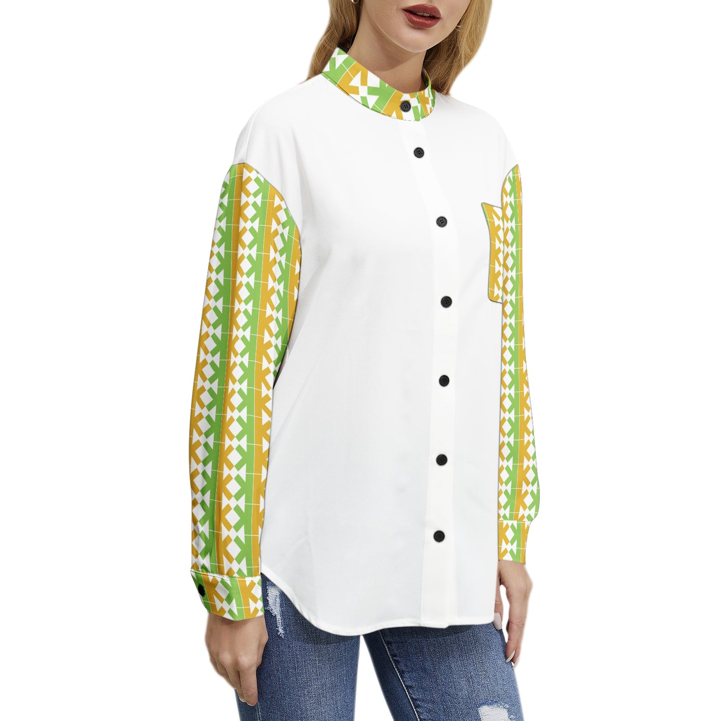 K-K Long Sleeve Button Up Casual Shirt Top