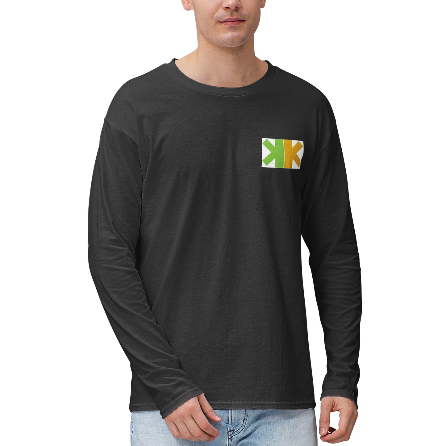 K-K 100% Highweight Cotton Long Sleeve Back Design Shirts