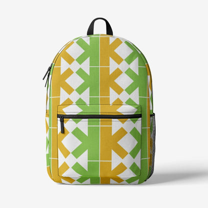 K-K Retro Colorful Print Trendy Backpack