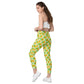 K-K Crossover Leggings With Pockets