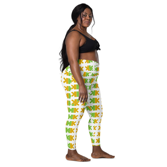 K-K Crossover Leggings With Pockets