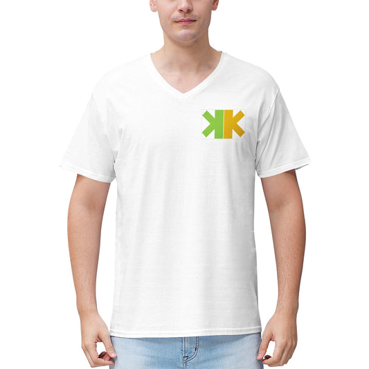 King 100% Cotton V‑Neck T‑shirt