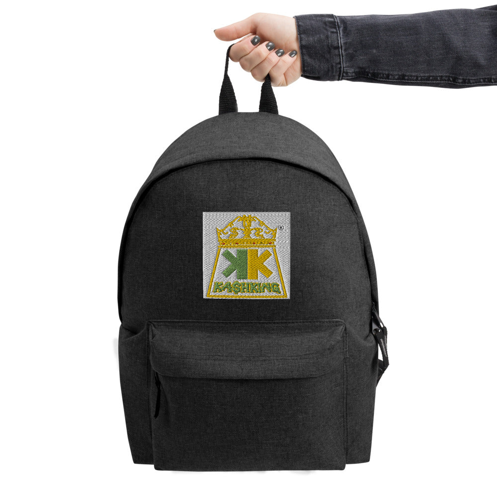 K-K Crown Embroidered Backpack