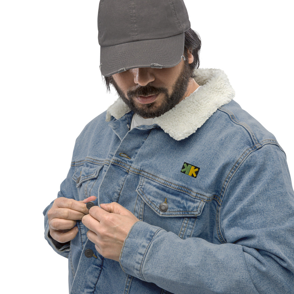 Kash_King_Kween Denim Sherpa Jacket